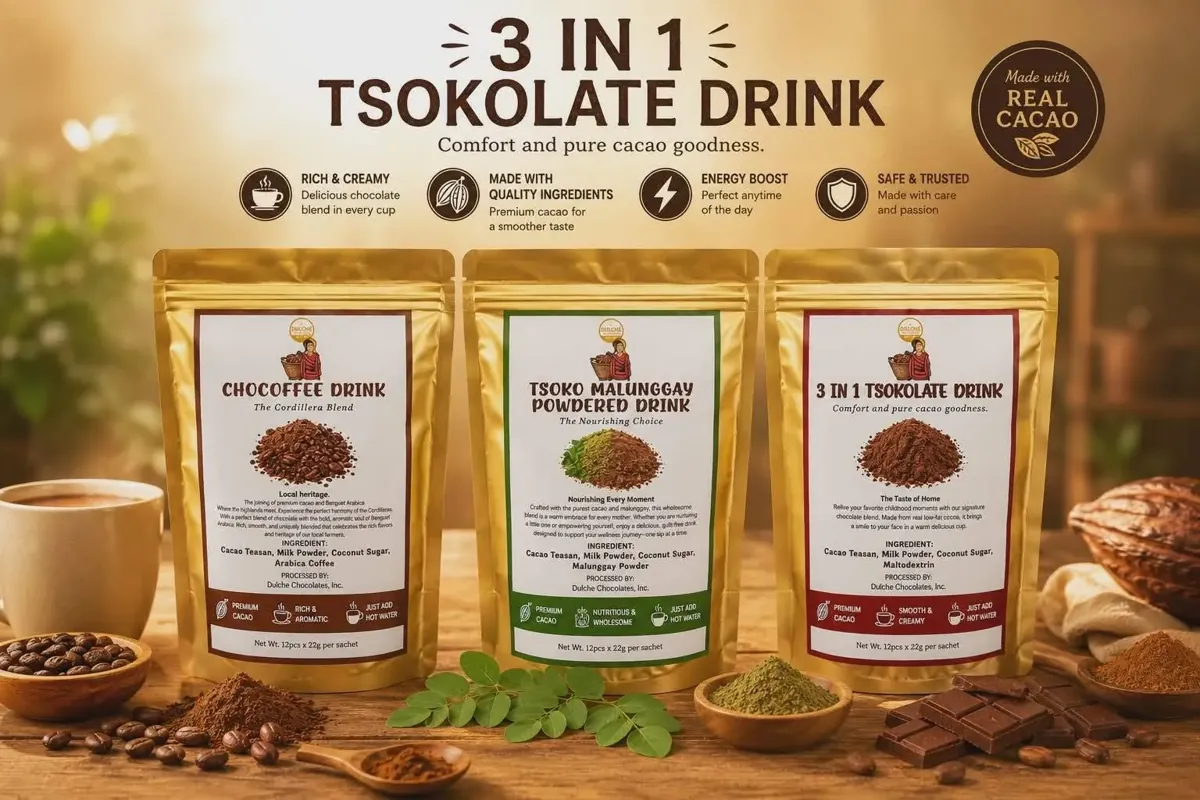 Tsokolate drink pouches